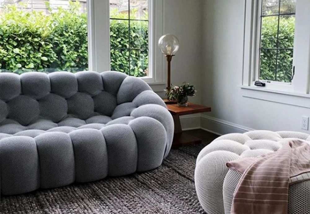 bubble curved 3 4 seat sofa