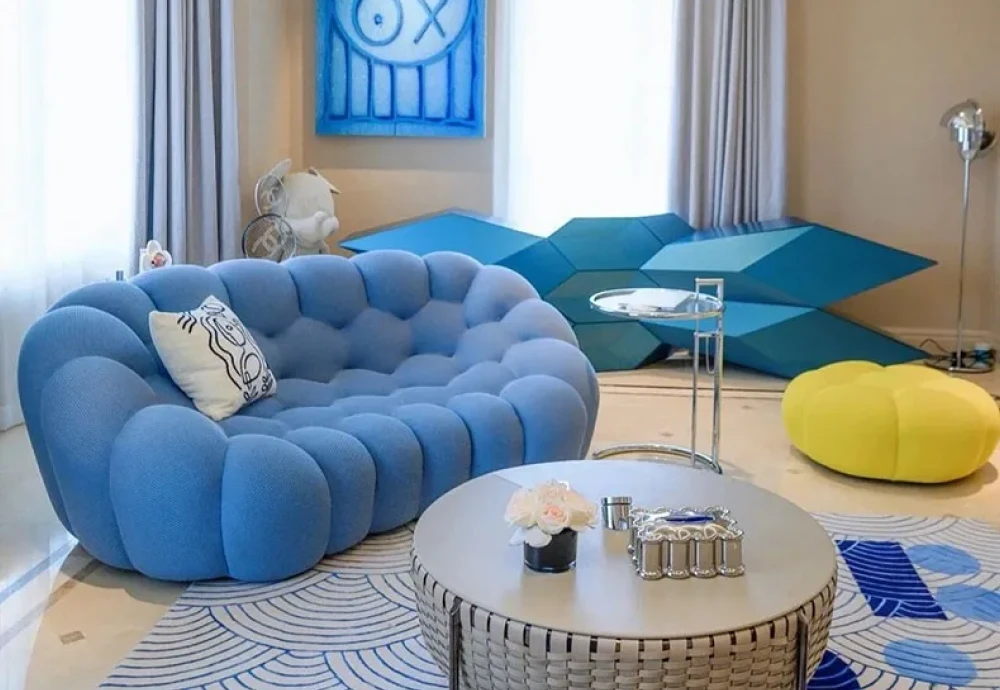 blue bubble couch tiktok