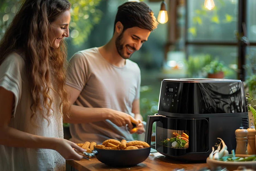 stainless steel inside air fryer