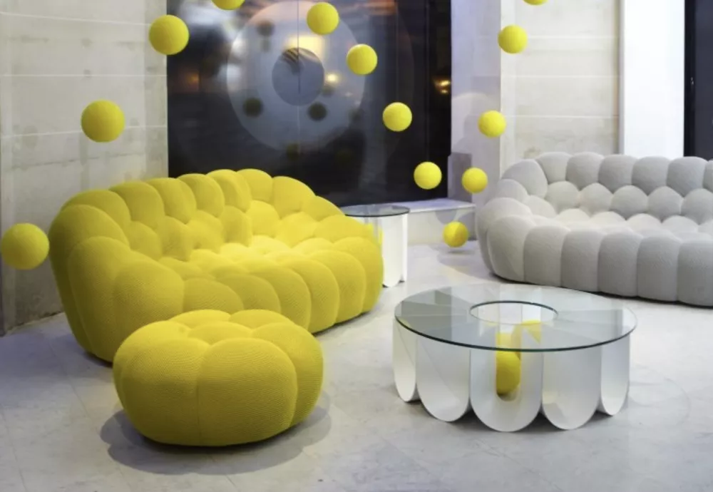 green cloud couch