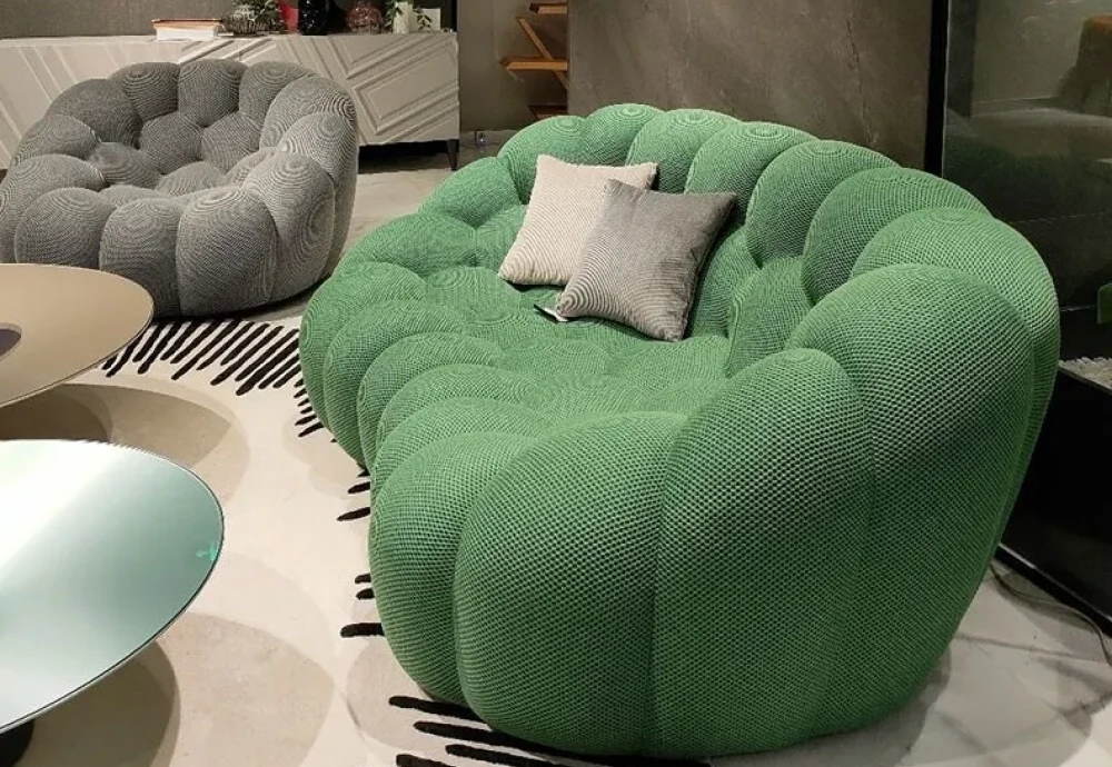 green bubble sofa